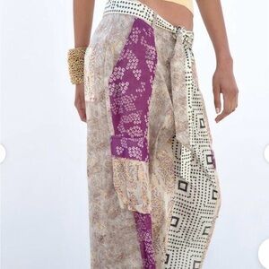 Zara Multicolor Patterned Pants